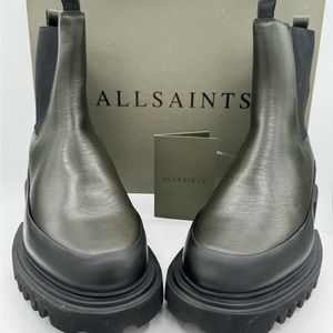 ALL SAINTS HARLEE WOMENS BOOTS COLOR KHAKI GREEN  SIZE US 9/EU 39 NWT